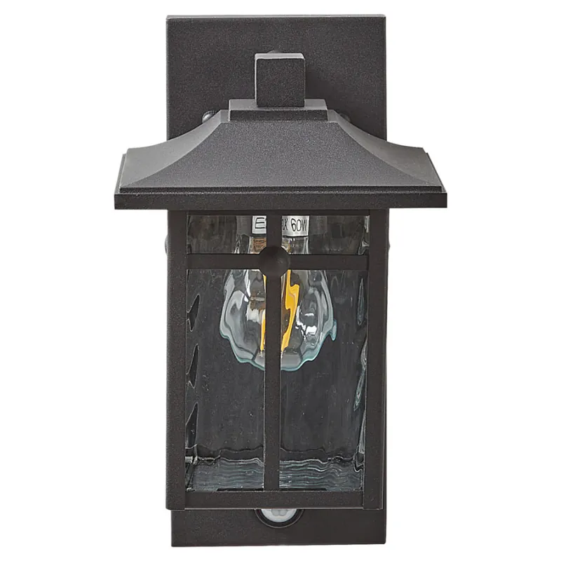 Obniżka ceny Lampa ścienna ogrodowa teviot z czujnikiem ruchu czarny