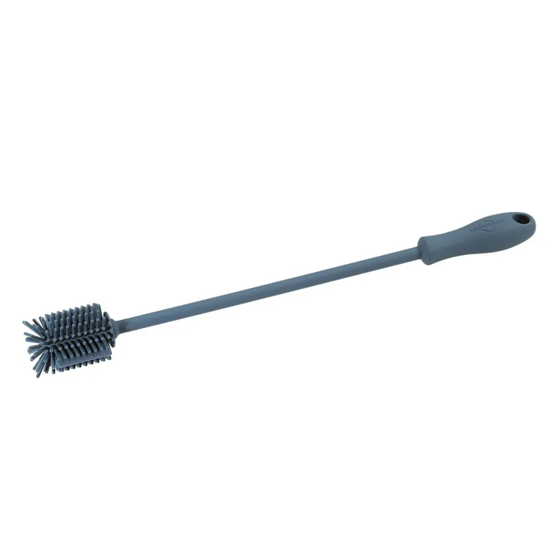 Cena promocyjna Szczotka do mycia karafek, silikon, 31 cm, niebieska