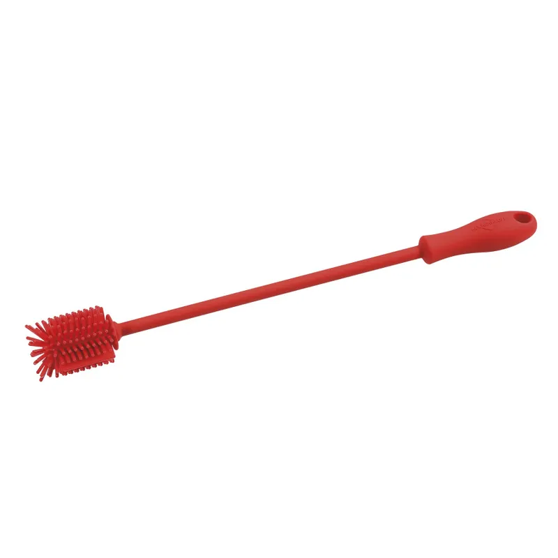 Darmowy zwrot Szczotka do mycia karafek, silikon, 31 cm, czerwona