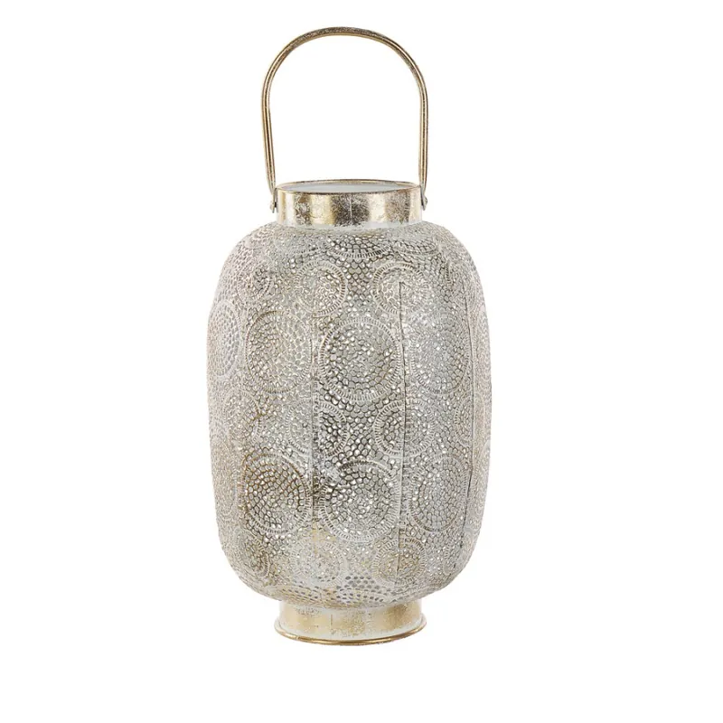 Lampion 40 cm metalowy złoty LANTAU Niska cena