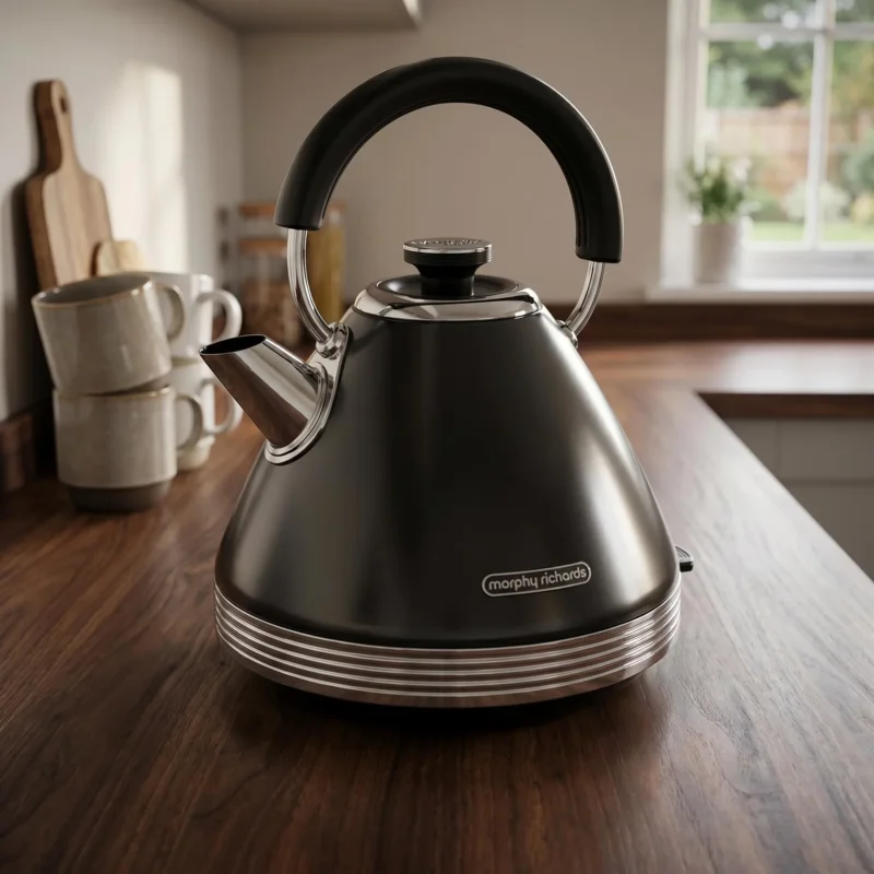 Ostatnia szansa MORPHY RICHARDS Venture Retro 1,5 l - czajnik elektryczny bezprzewodowy ze stali nierdzewnej