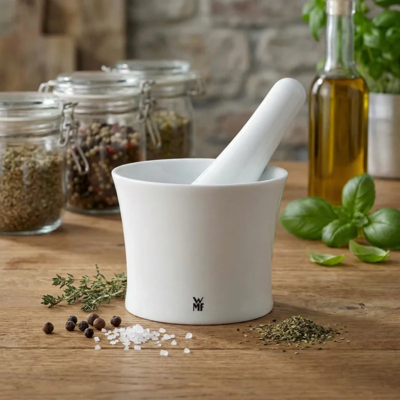 Wybór klientów WMF Gourmet - moździerz kuchenny do przypraw i ziół porcelanowy z tłuczkiem