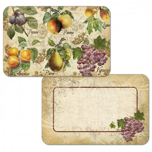 Do wyczerpania zapasów Mata stołowa / Podkładka na stół plastikowa dwustronna CALA HOME OLD WORLD FRUIT WIELOKOLOROWA 43 x 28,5 cm