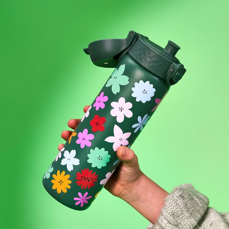 ION8 Single Wall Floral 0,6 l - butelka / bidon dla dzieci na wodę i napoję ze stali nierdzewnej Promocja