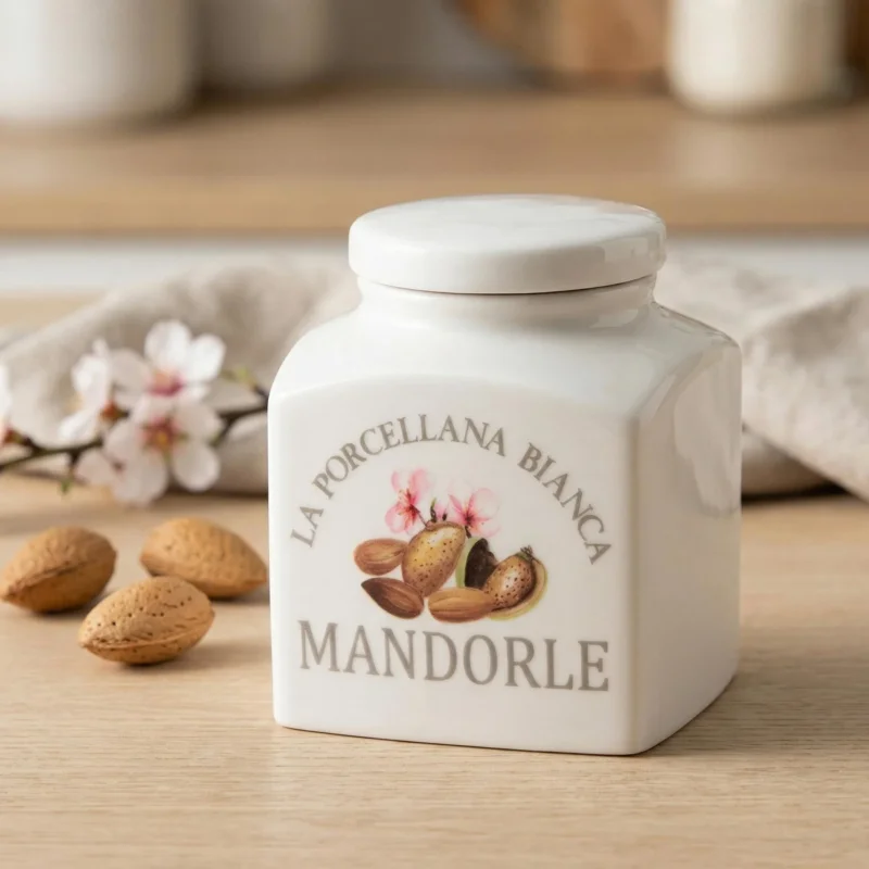 Dostępne od ręki LA PORCELLANA BIANCA Conserva 0,5 l - pojemnik na orzechy porcelanowy