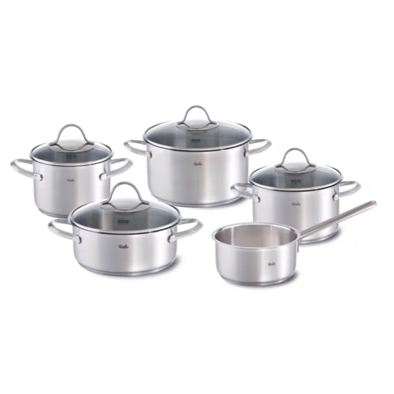 FISSLER Palermo - zestaw 5 garnków ze stali nierdzewnej z pokrywkami Oferta limitowana