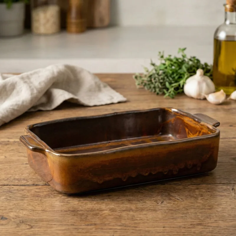 Szybka wysyłka VERLO Fire 25,5 x 16 cm - naczynie żaroodporne do zapiekania porcelanowe