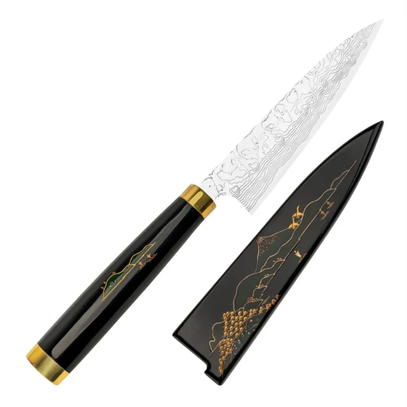 Takeshi Saji Art Fuji Unique R-2 Nóż uniwersalny 13 cm + Saya Ekspresowa dostawa