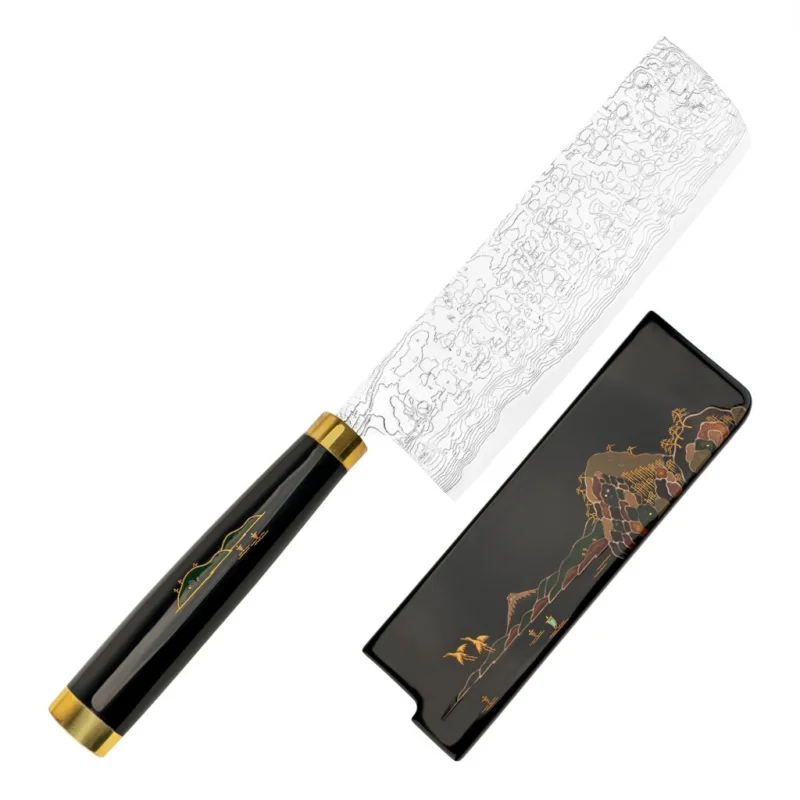 Ostatnia szansa Takeshi Saji Art Fuji on Lake R-2 Nóż Nakiri 17 cm + Saya