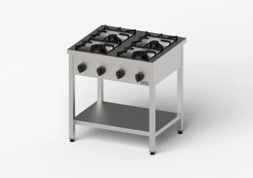 Kuchnia gazowa, Gredil, skręcana, 800x700x850 mm, P 25 kW, G30/37 mbar (976533) Dostępne od ręki