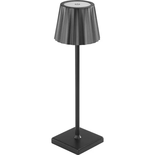 Lampka stołowa LED, bezprzewodowa, czarna, H 375 mm (694381) Łatwy zwrot