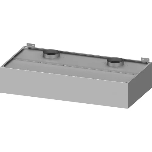 Obniżka ceny Okap przyścienny skrzyniowy skręcany z łapaczami, bez oświetlenia (2x króciec d=250mm) 2010x1000x400 (611020)